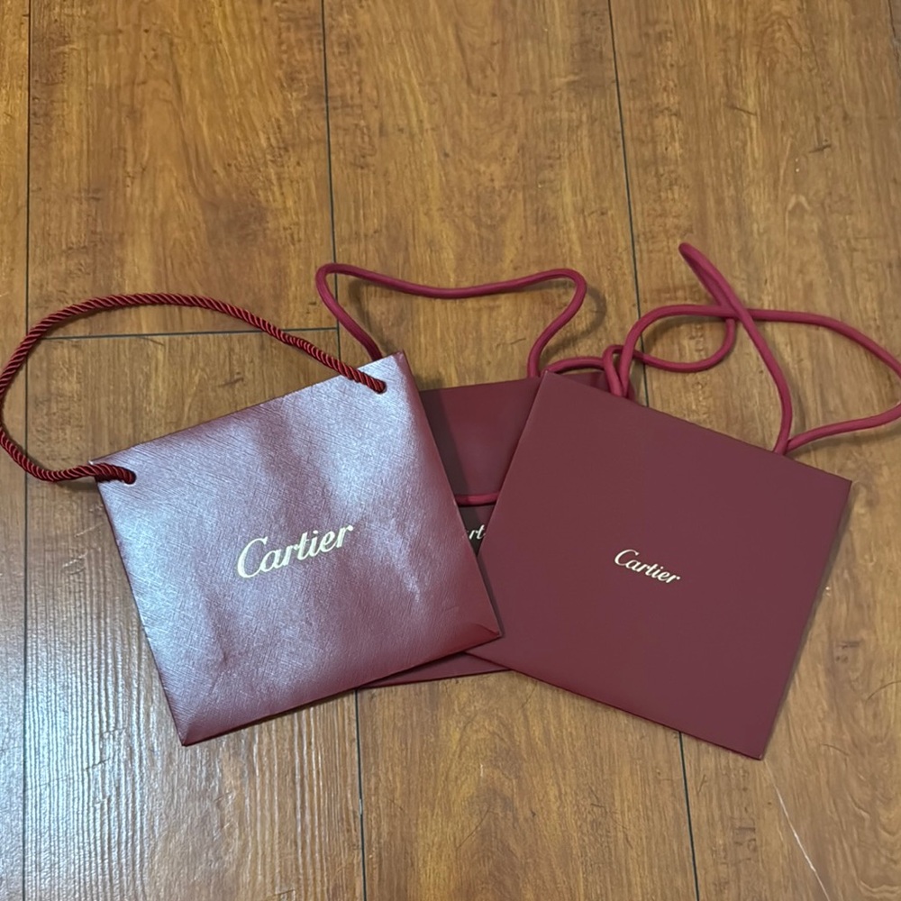 3 Cartier gift bags